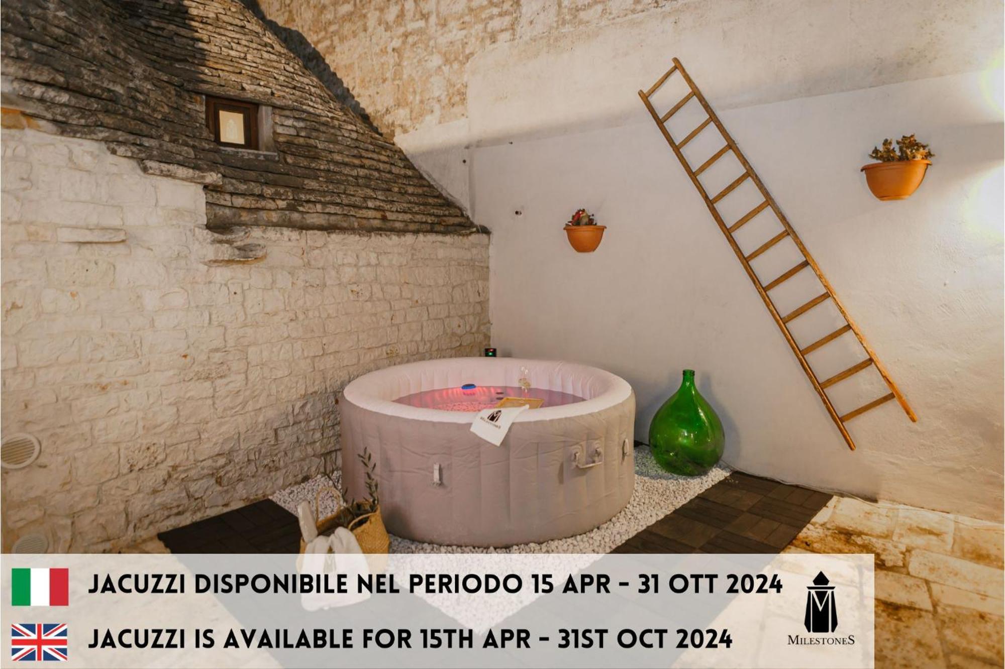 Milestones Modern Suite Trullo Jacuzzi Spa & Relax อัลเบโรเบลโล ภายนอก รูปภาพ