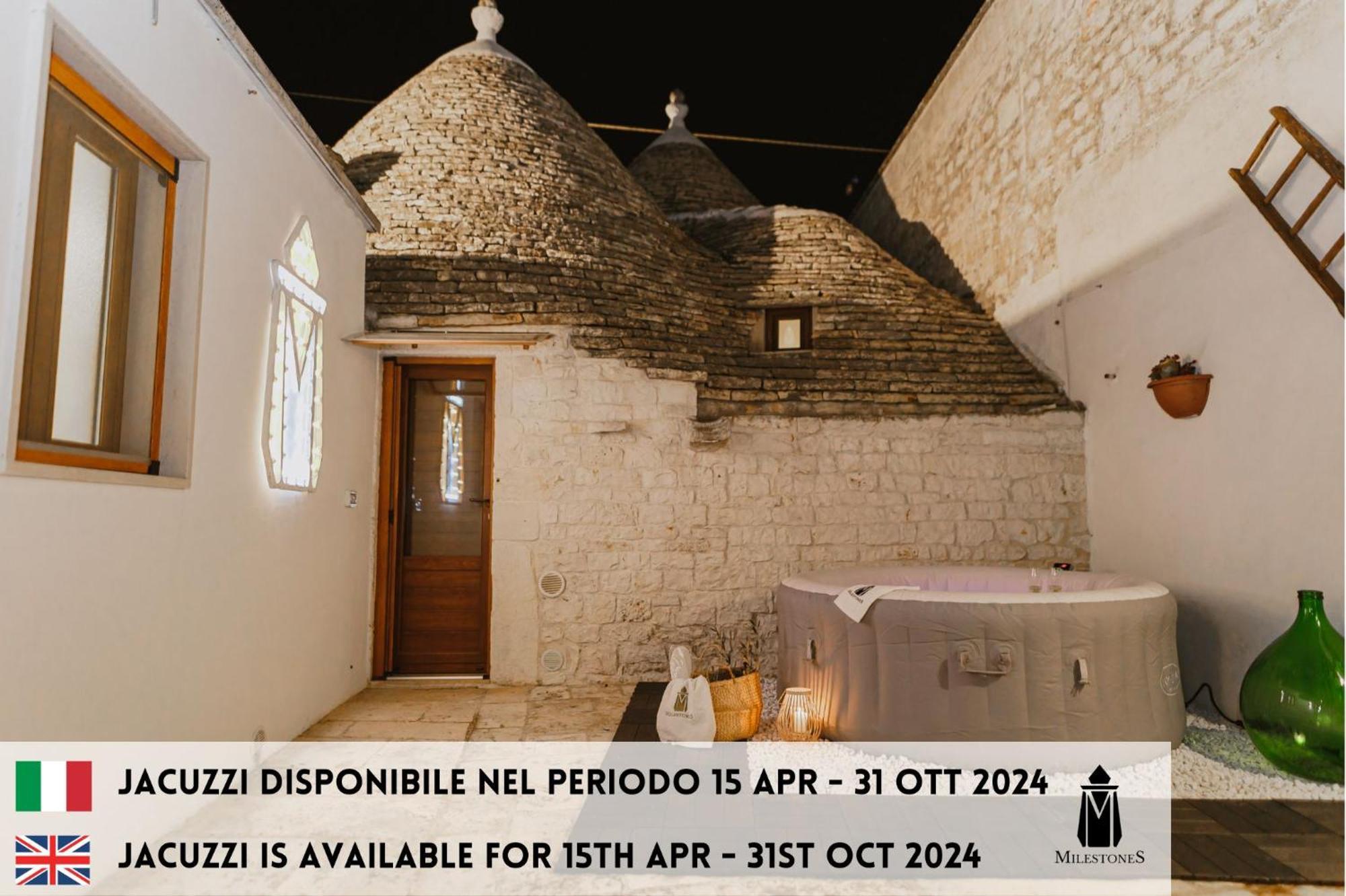 Milestones Modern Suite Trullo Jacuzzi Spa & Relax อัลเบโรเบลโล ภายนอก รูปภาพ